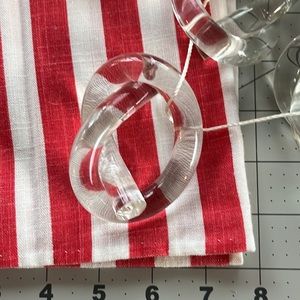 6 Vintage acrylic knots 60’s napkin rings or art piece